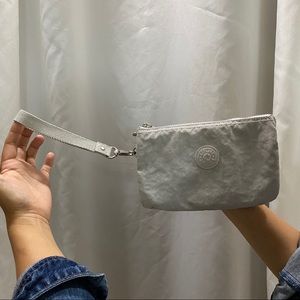 Kipling Pearl Silver Wristlet/Wallet